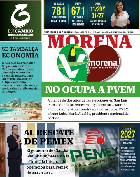 Portada de En Cambio - Quintana Roo (portada)