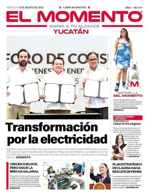 Portada de El Momento Yucatan