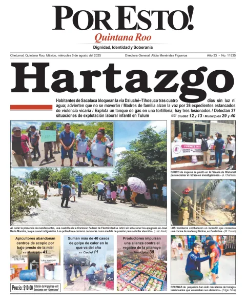 Portada de Por Esto (quintana Roo Chetumal)