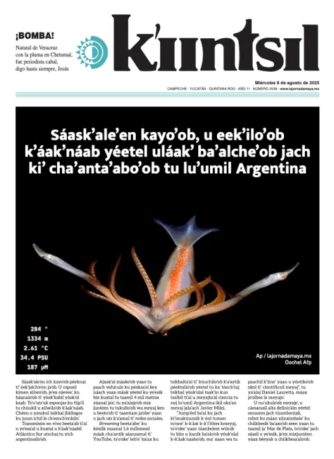 Portada de La Jornada - Kiintsil del miércoles, 6 de agosto de 2025