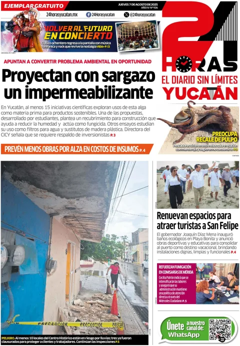 Portada de 24 Horas Yucatan