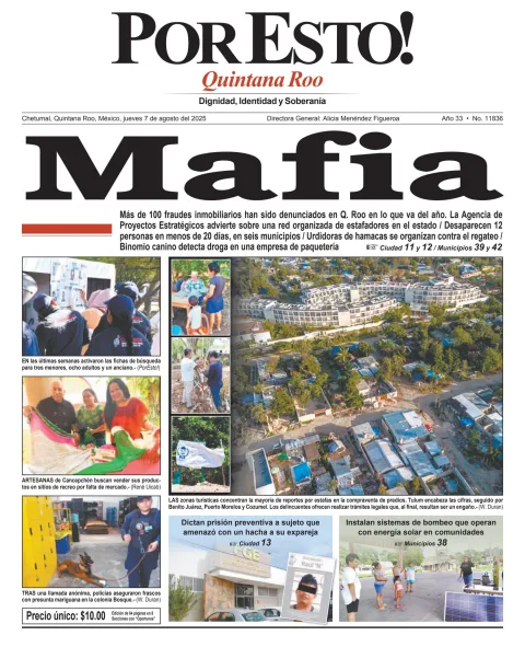 Portada de Por Esto (quintana Roo Chetumal)
