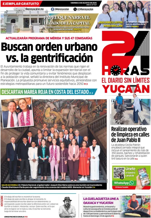 Portada de 24 Horas Yucatan