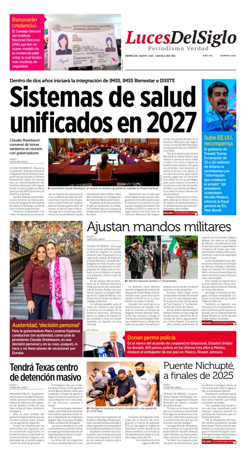 Portada de Luces del Siglo
