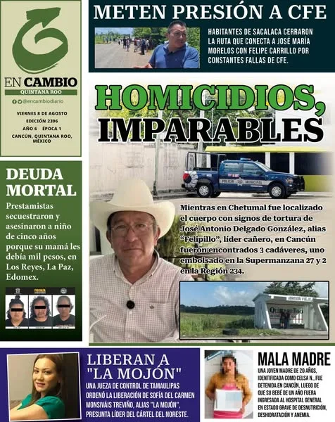 Portada de En Cambio - Quintana Roo (contraportada)