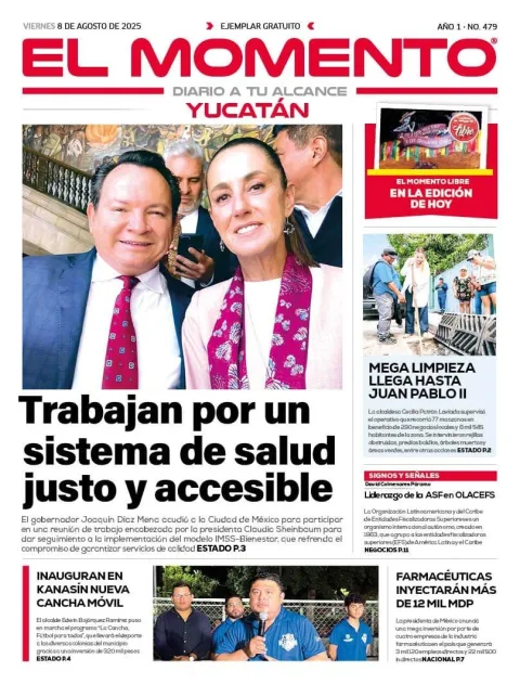 Portada de El Momento Yucatan