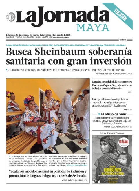 Portada de La Jornada Maya Yucatán