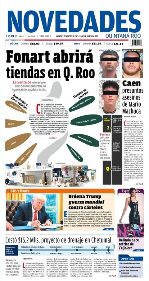 Portada de Novedades Quintana Roo