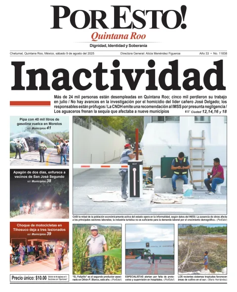 Portada de Por Esto (quintana Roo Chetumal)