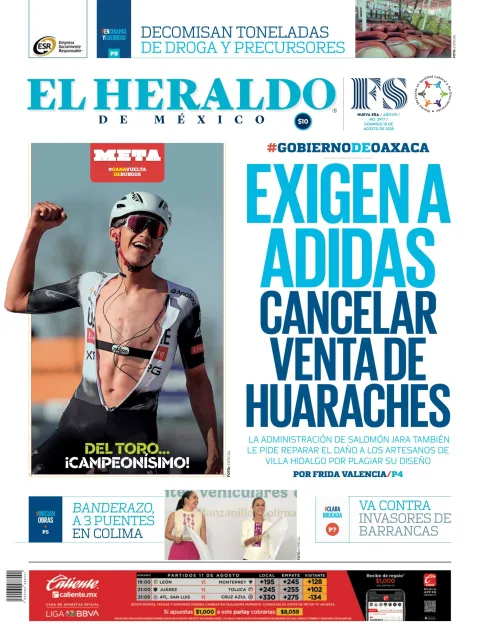 Portada de El Heraldo de Mexico
