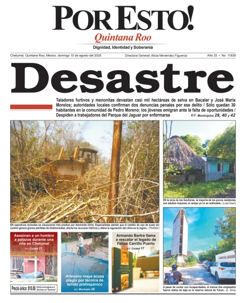 Portada de Por Esto (quintana Roo Chetumal)