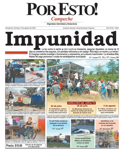 Portada de Por Esto (campeche)
