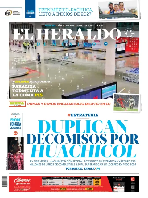 Portada de El Heraldo de Mexico