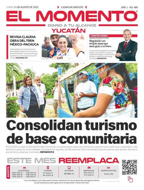 Portada de El Momento Yucatan