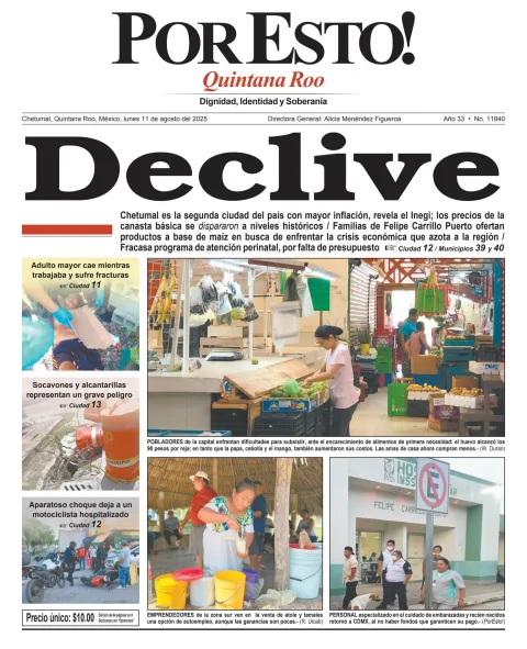 Portada de Por Esto (quintana Roo Chetumal)