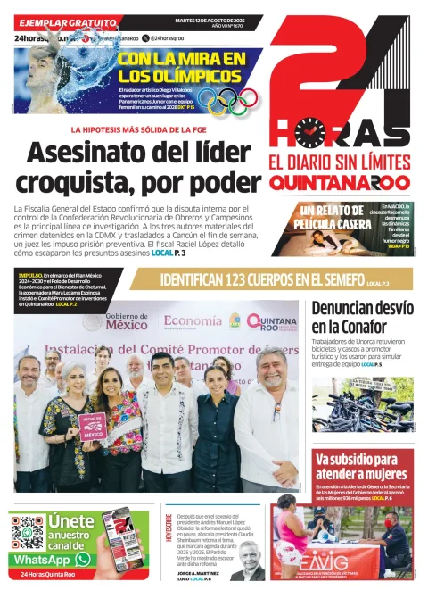 Portada de 24 Horas Quintana Roo