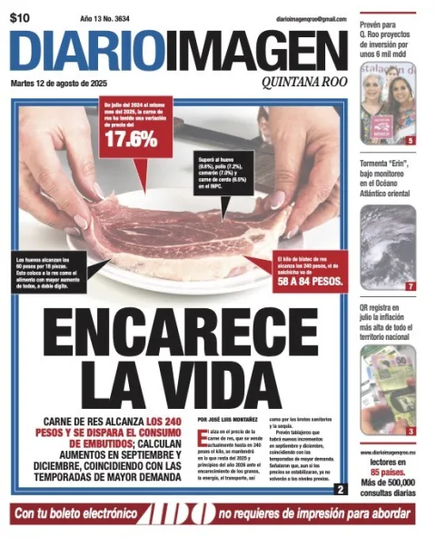 Portada de Diario Imagen Quintana Roo