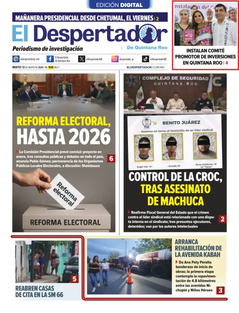 Portada de El Despertador de Quintana Roo