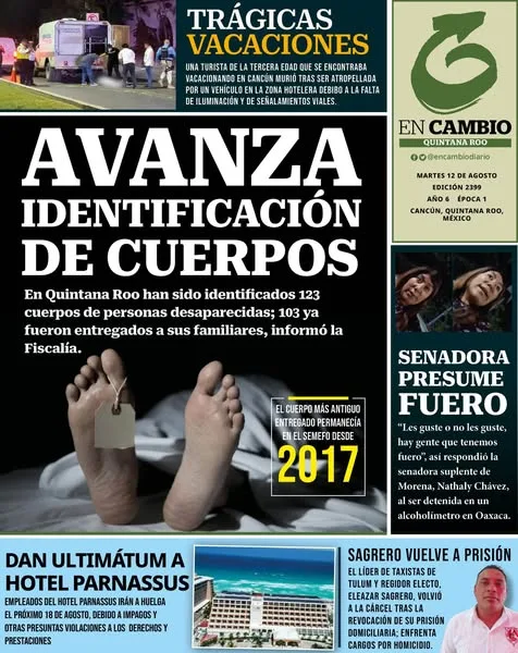 Portada de En Cambio - Quintana Roo (contraportada)