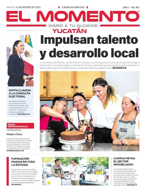 Portada de El Momento Yucatan