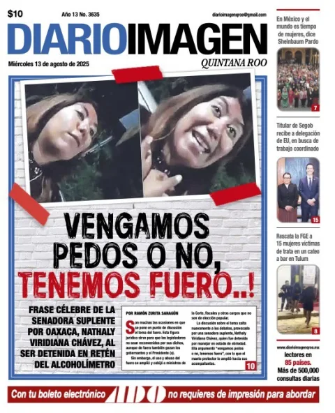 Portada de Diario Imagen Quintana Roo
