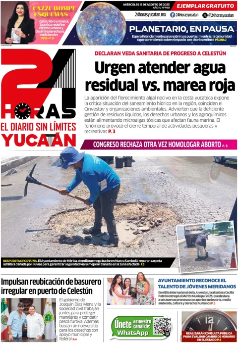 Portada de 24 Horas Yucatan