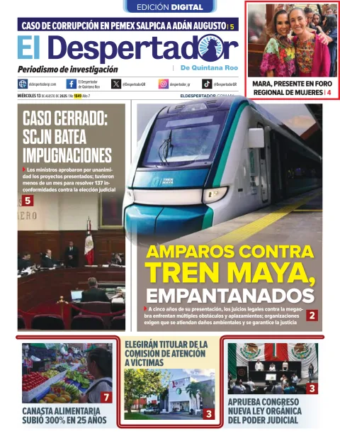 Portada de El Despertador de Quintana Roo