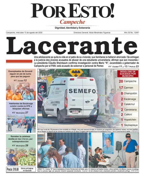 Portada de Por Esto (campeche)