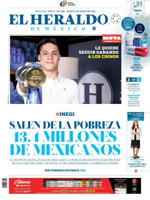 Portada de El Heraldo de Mexico