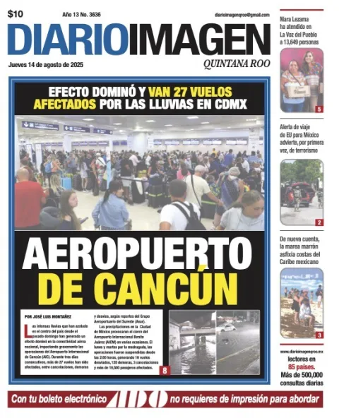Portada de Diario Imagen Quintana Roo