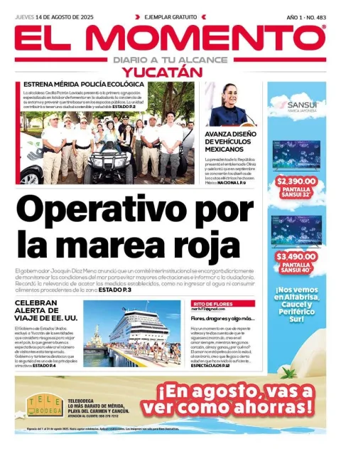 Portada de El Momento Yucatan