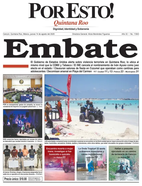 Portada de Por Esto (quintana Roo Cancun)