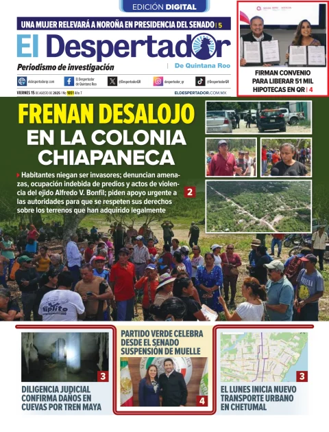 Portada de El Despertador de Quintana Roo