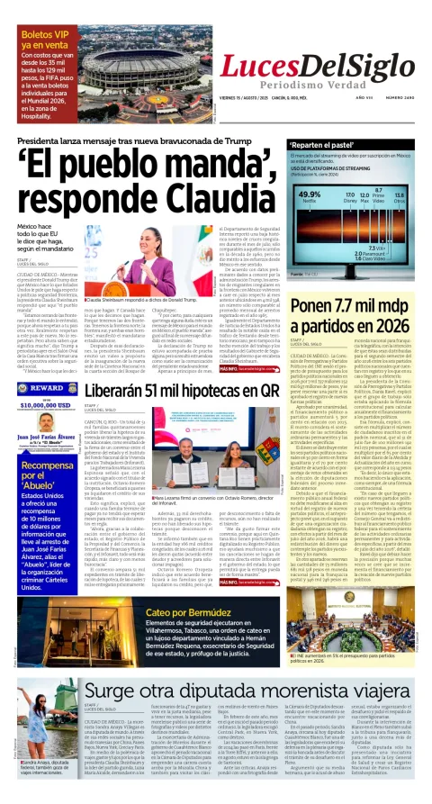 Portada de Luces del Siglo