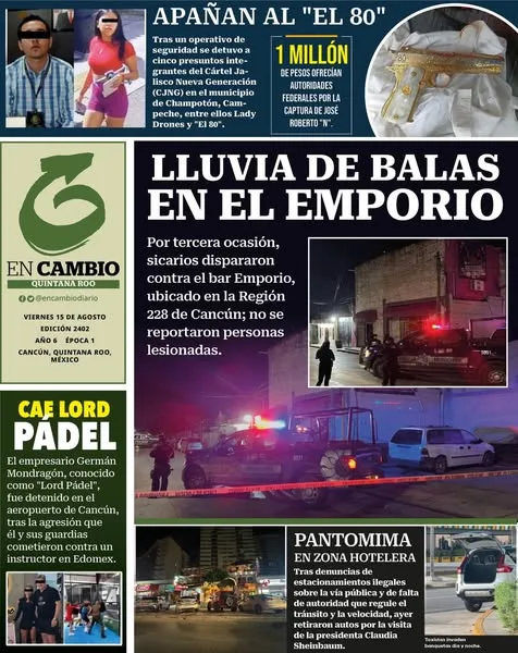 Portada de En Cambio - Quintana Roo (contraportada)