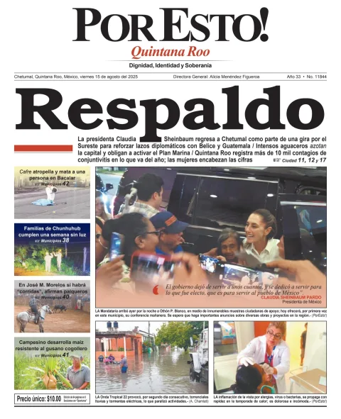 Portada de Por Esto (quintana Roo Chetumal)