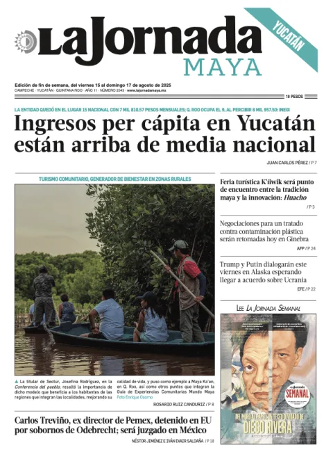 Portada de La Jornada Maya Yucatán