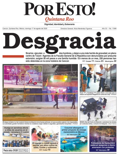 Portada de Por Esto (quintana Roo Cancun)