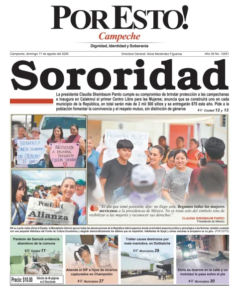 Portada de Por Esto (campeche)