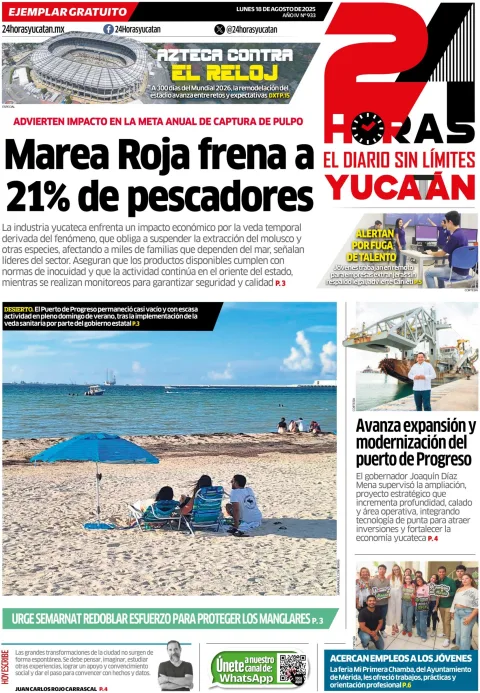 Portada de 24 Horas Yucatan