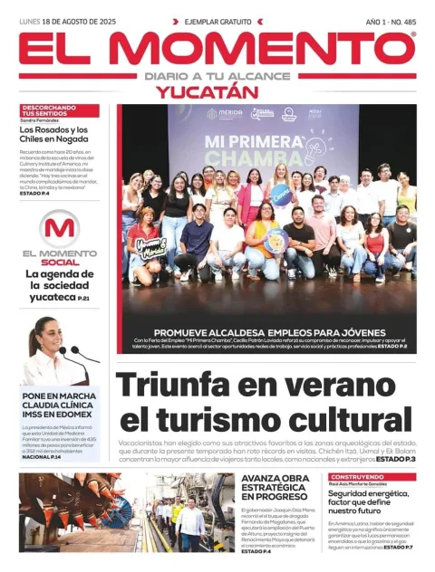 Portada de El Momento Yucatan