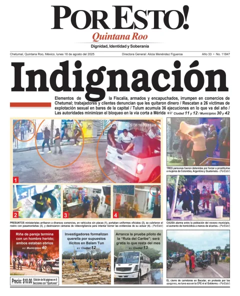 Portada de Por Esto (quintana Roo Chetumal)