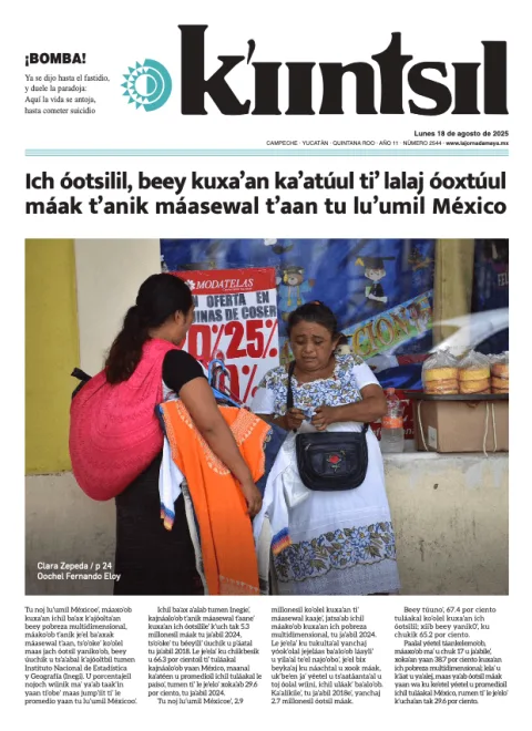 Portada de La Jornada - Kiintsil del lunes, 18 de agosto de 2025