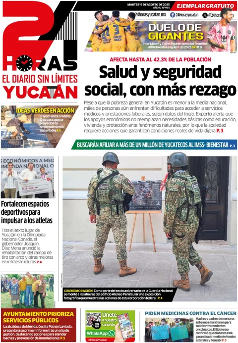 Portada de 24 Horas Yucatan