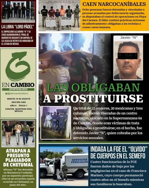 Portada de En Cambio - Quintana Roo (contraportada)