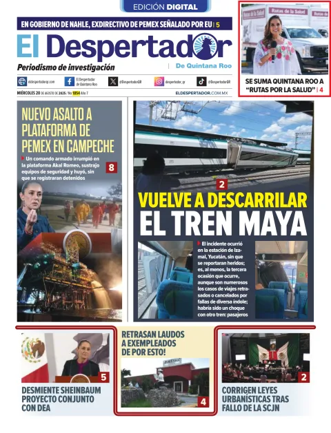 Portada de El Despertador de Quintana Roo