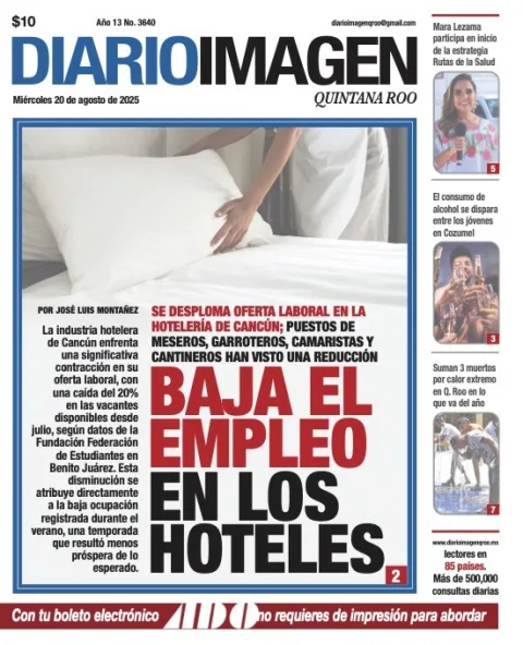 Portada de Diario Imagen Quintana Roo