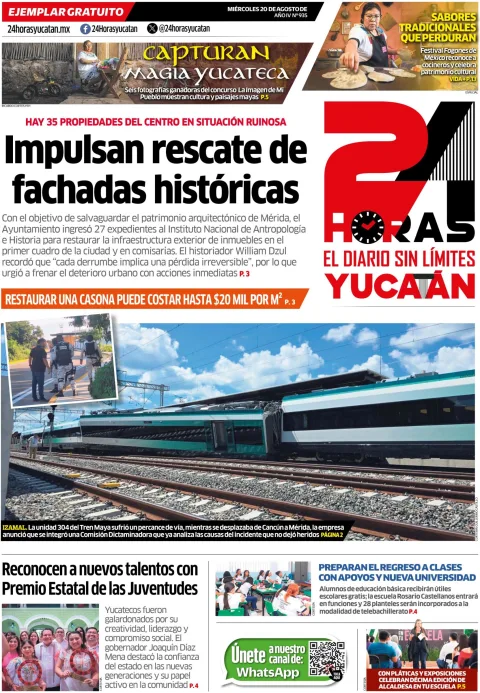 Portada de 24 Horas Yucatan