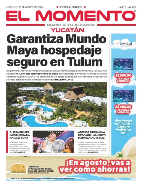 Portada de El Momento Yucatan