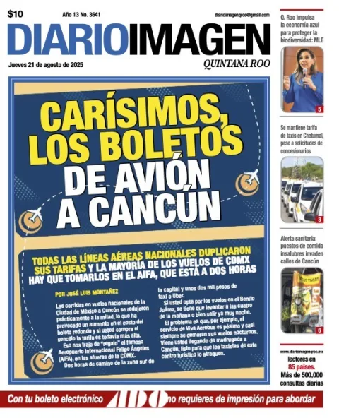 Portada de Diario Imagen Quintana Roo